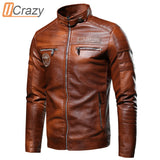 Ucrazy Distressed Leather Jacket