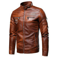 Ucrazy Distressed Leather Jacket