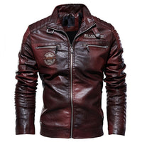 Ucrazy Distressed Leather Jacket