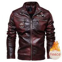 Ucrazy Distressed Leather Jacket